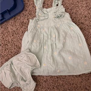 Cat & Jack Mint Green Baby Outfit with Label Detail
